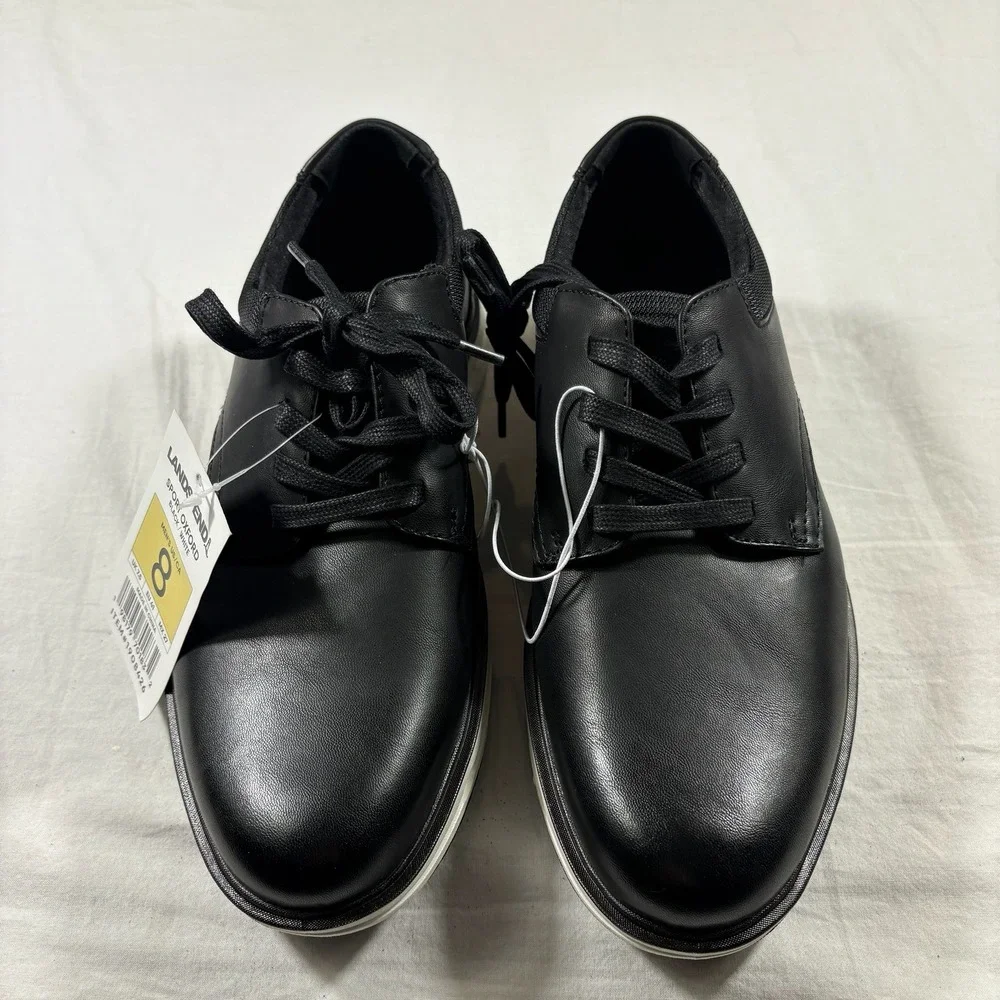 Lands' End Sport Oxford Mens 8 Black NEW‎